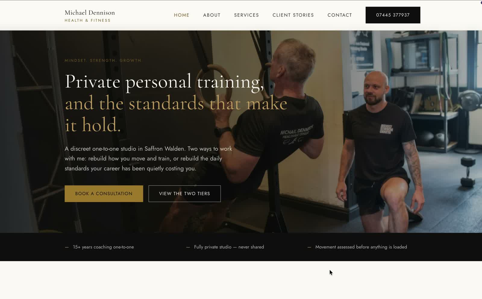 Michael Dennison Health & Fitness website